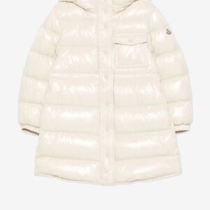 Moncler Kids Cream Puffer Coat